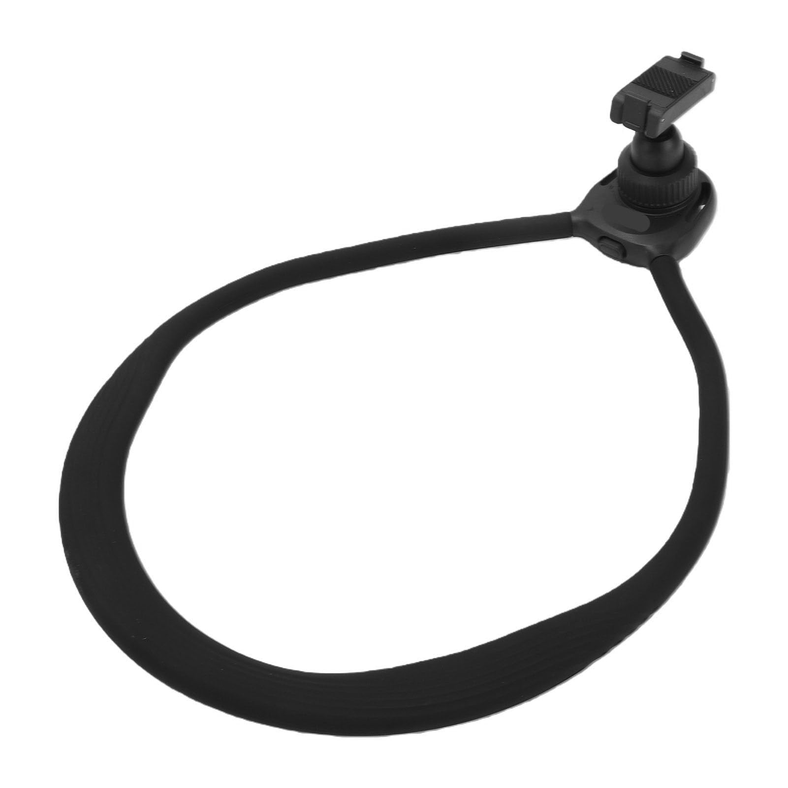 Luocute Supporto per Action Camera Al Collo con Chiusura Magnetica Rapida | Telaio in Silicone e Acciaio Al Carbonio, Pieghevole per Adattarsi Al Corpo, Ideale per Ciclismo e Cucina, Compatibile con