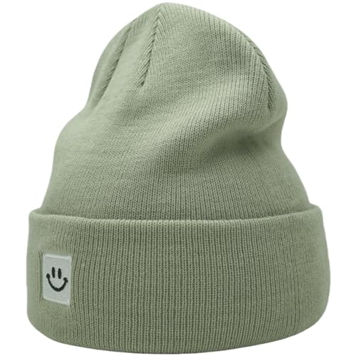 Image of 55cube Knit Beanie Hat Cuffed Plain Skull Cap for Men Women