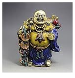 Optimistisch und offen: Maitreya immer lächelt, hat immer einen großen Bauch und hat den alten Sprichwort: Lächeln in der Antike, lächelte heute, lächle in allem;Großer Bauch, tolerant und inkompatibel mit sich selbst.Couplets enthalten eine Fülle der Lebensphilosophie, die der Welt erzählt, dass sie optimistisch und aufgeschlossen sein sollten, gleichgültig für Ruhm und Vermögen, und keinen Wettbewerb mit der Welt haben.