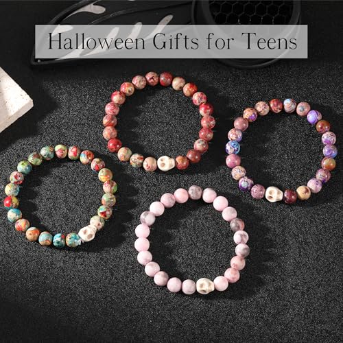 Image of Cross Bracelets for Women, Christian Gifts for Women Stocking Stuffers for Teens Cross Bracelet Imperial Nature Stone Bead Bracelet Confirmation Baptism Gift for Teen Girls Christmas Religious Gift Cathlic Faith Jewelry