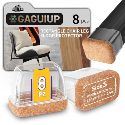 Protecteurs de sol rectangulaires en silicone pour pieds de chaise, protection de pieds de meubles, housses de pieds de table mobiles, capuchons de pieds de...
