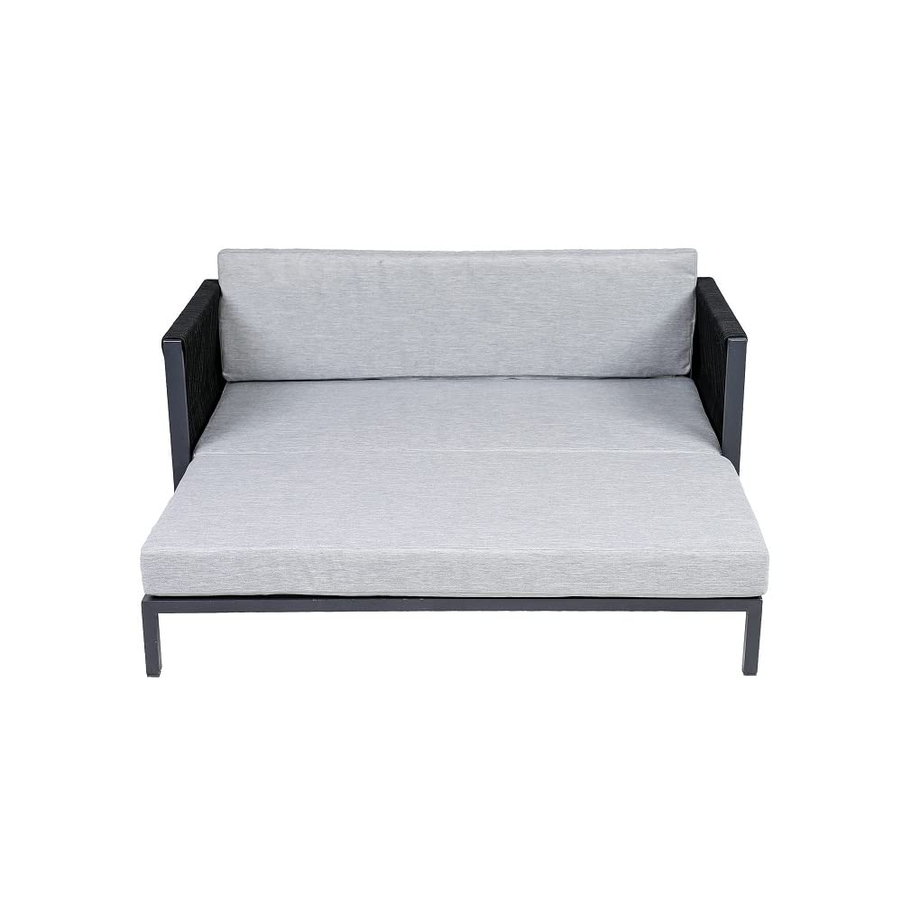greemotion PET Hundesofa aus Aluminium mit Ropes, ca. 100 x 40 x 117 cm, anthrazit/grau