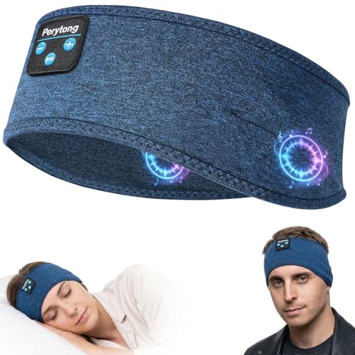 Image of Perytong Sleep Headphones Wireless, Bluetooth Sports Headband Headphones with Ultra-Thin HD Stereo Speakers Perfect for Sleeping,Workout,Jogging,Yoga,Insomnia, Air Travel, Meditation (Deep Teal)