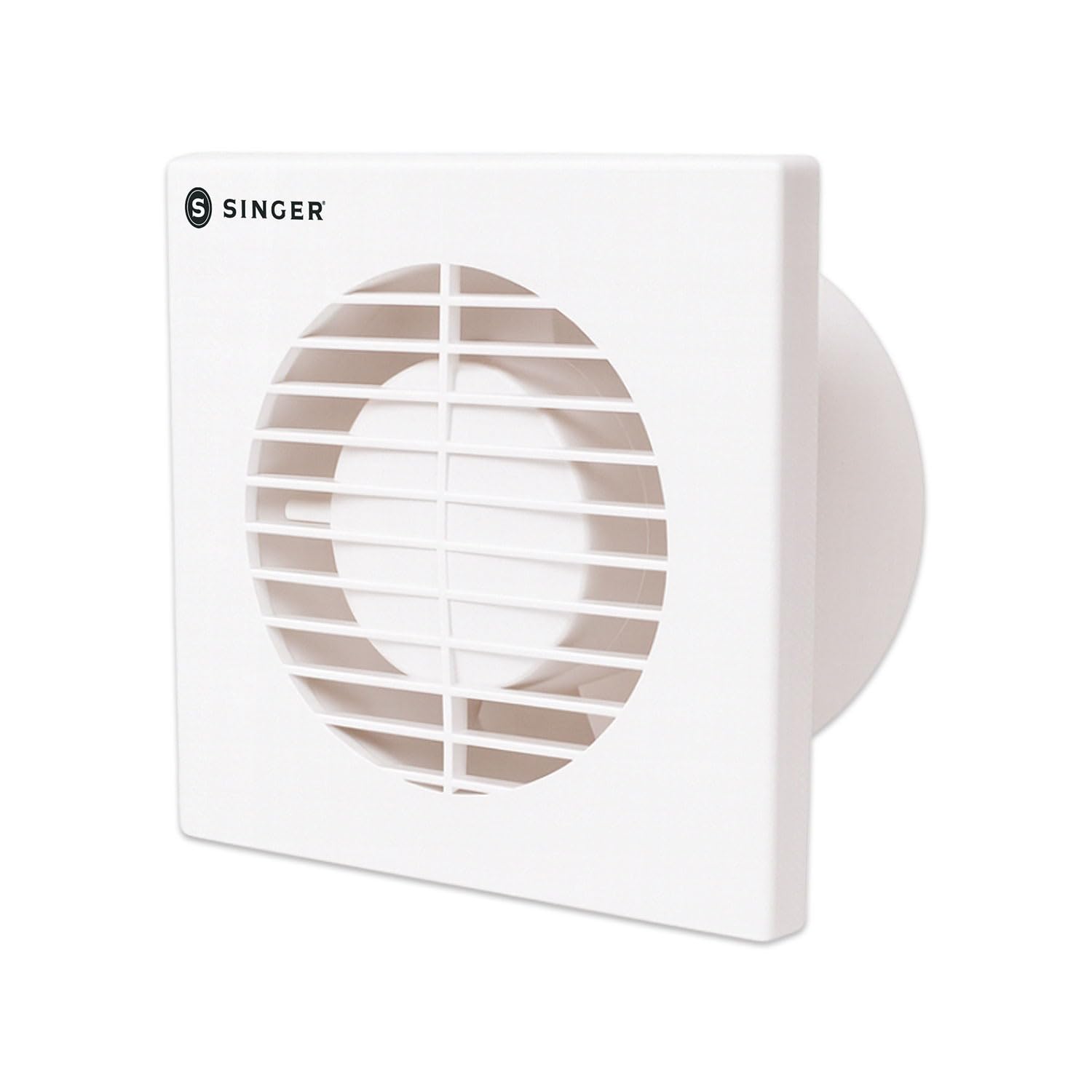 SINGER Venti Q 100mm Energy Efficient Exhaust fan for Kitchen, Bathroom | Turbo Spin 2500 RPM, High Suction With Low Noise | High Speed, Powerful Motor, 100% Copper, 2 Yrs Warranty【White】