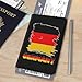 Generic Vintage Germany German Flag Passport Holder Cover for Travel Novelty PU Leather Wallet Case Protector with Card Slots for Family Women Men Gift