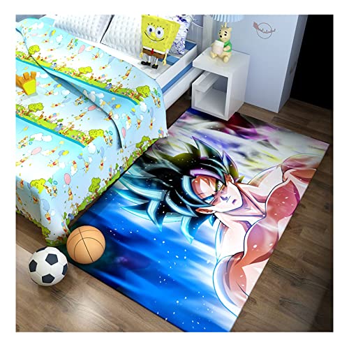 Alfombra de salón de dibujos animados para niños, alfombra de dormitorio, alfombra antideslizante para dormitorio, mesita de noche, salón, dormitorio, 100 x 160 cm Cover