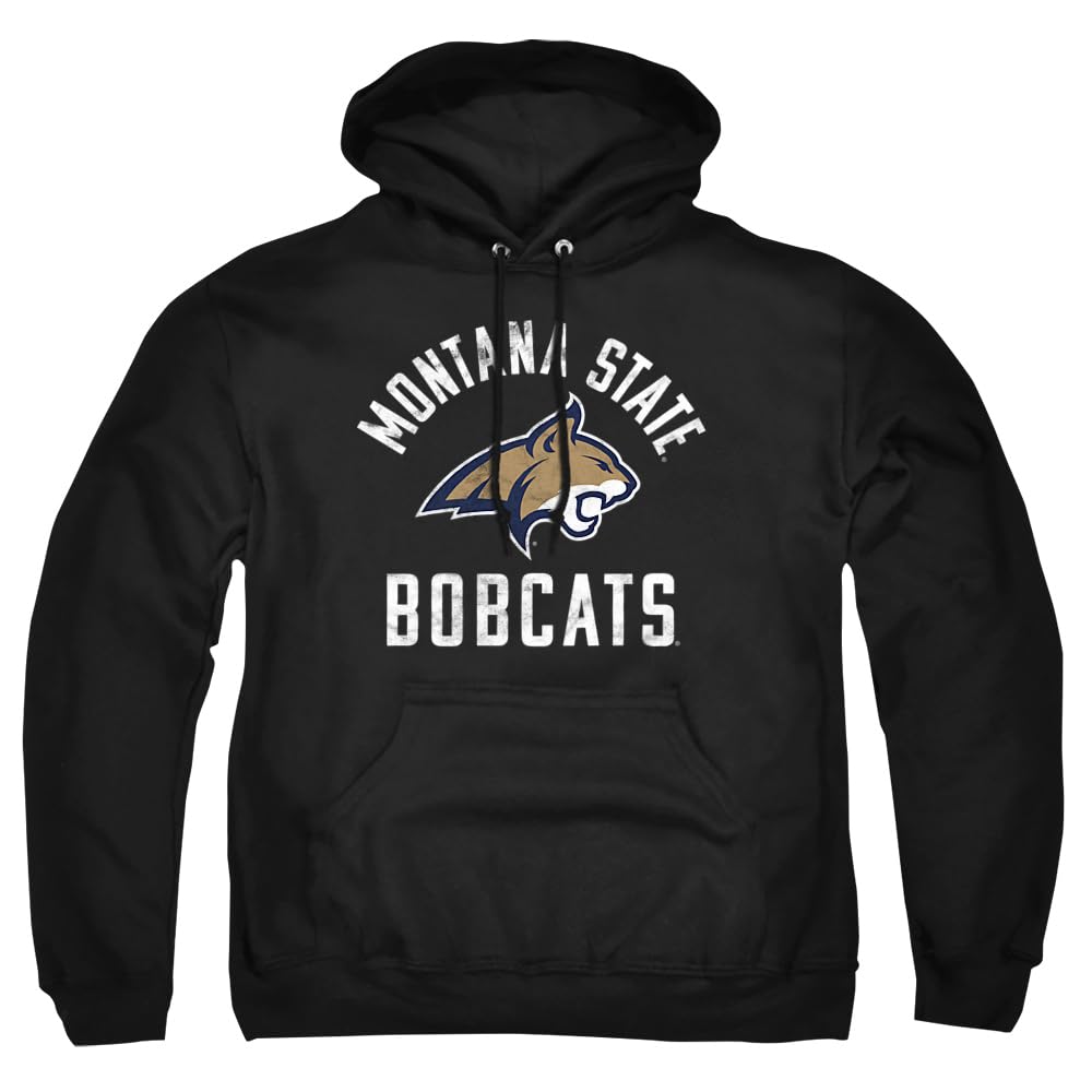Montana State University Official Msu Bobcats Logo Unisex Adult Pull-Over Hoodie