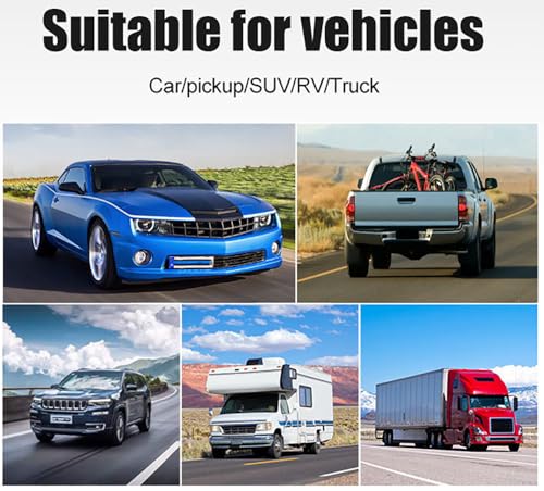 B-Qtech Wireless Backup Camera System Rear View Camera Monitor Kit HD 1080P Reverse Cameras for Truck Car Pickup RV Camper Van Waterproof Night Vision