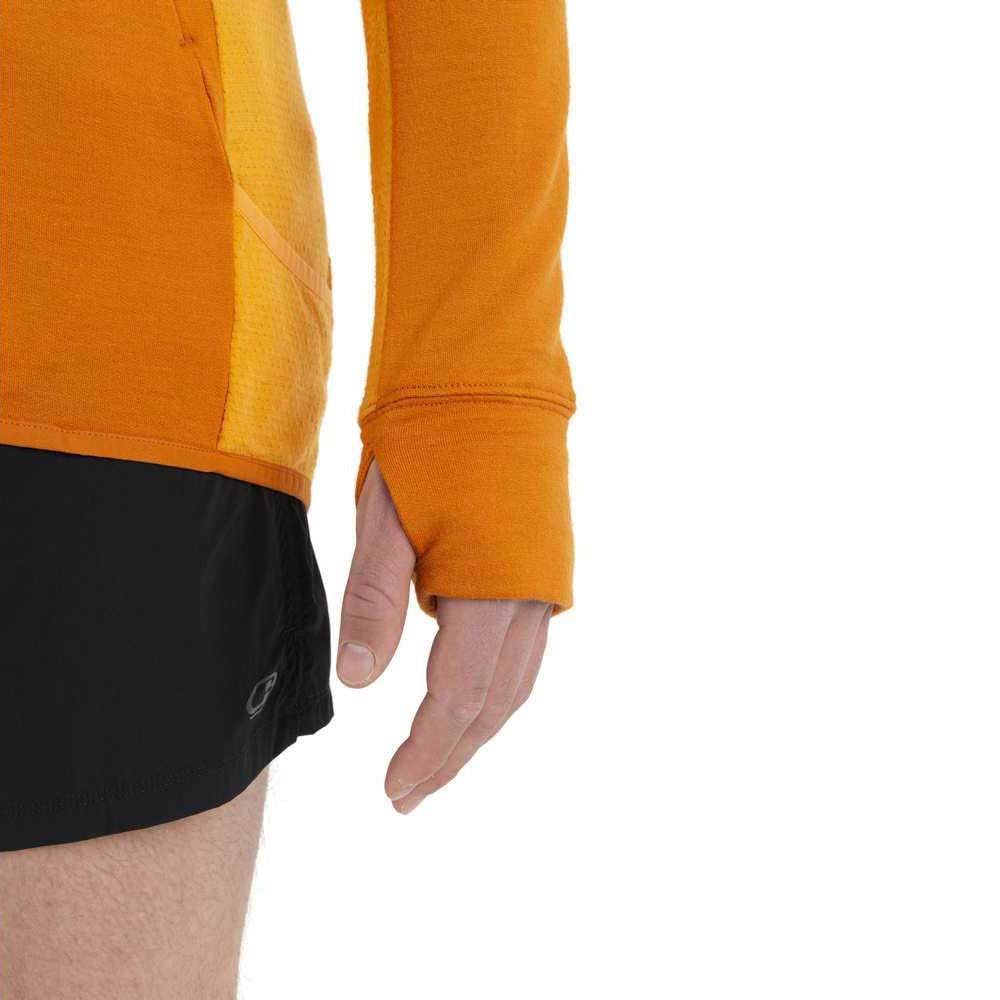 Icebreaker ZoneKnit Bluza z kapturem Ziemia/Solar/Cb S