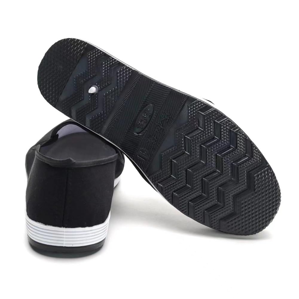 Zapatos de Kung Fu Mocasines sin Cordones para Artes Marciales y Zapatos de conducción con Suela de Goma