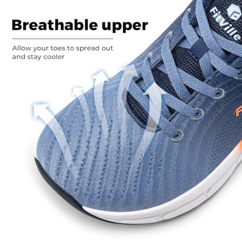 Image of FitVille Wide Walking Shoes for Men Comfortable Lightweight Running Wide Toe Box Shoes for Men Non Slip Cushioned