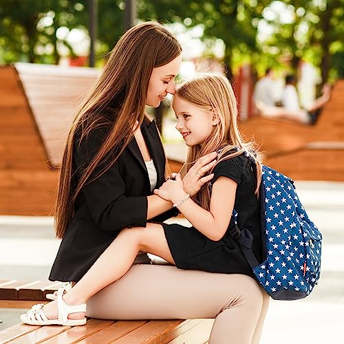 Back To School Gift Mommy and Me Bracelets, First Day of School Bracelet for Daughter Niece, Heart Beadeds Bracelet Mom and Daughter Bracelets set for One Big and One Small4