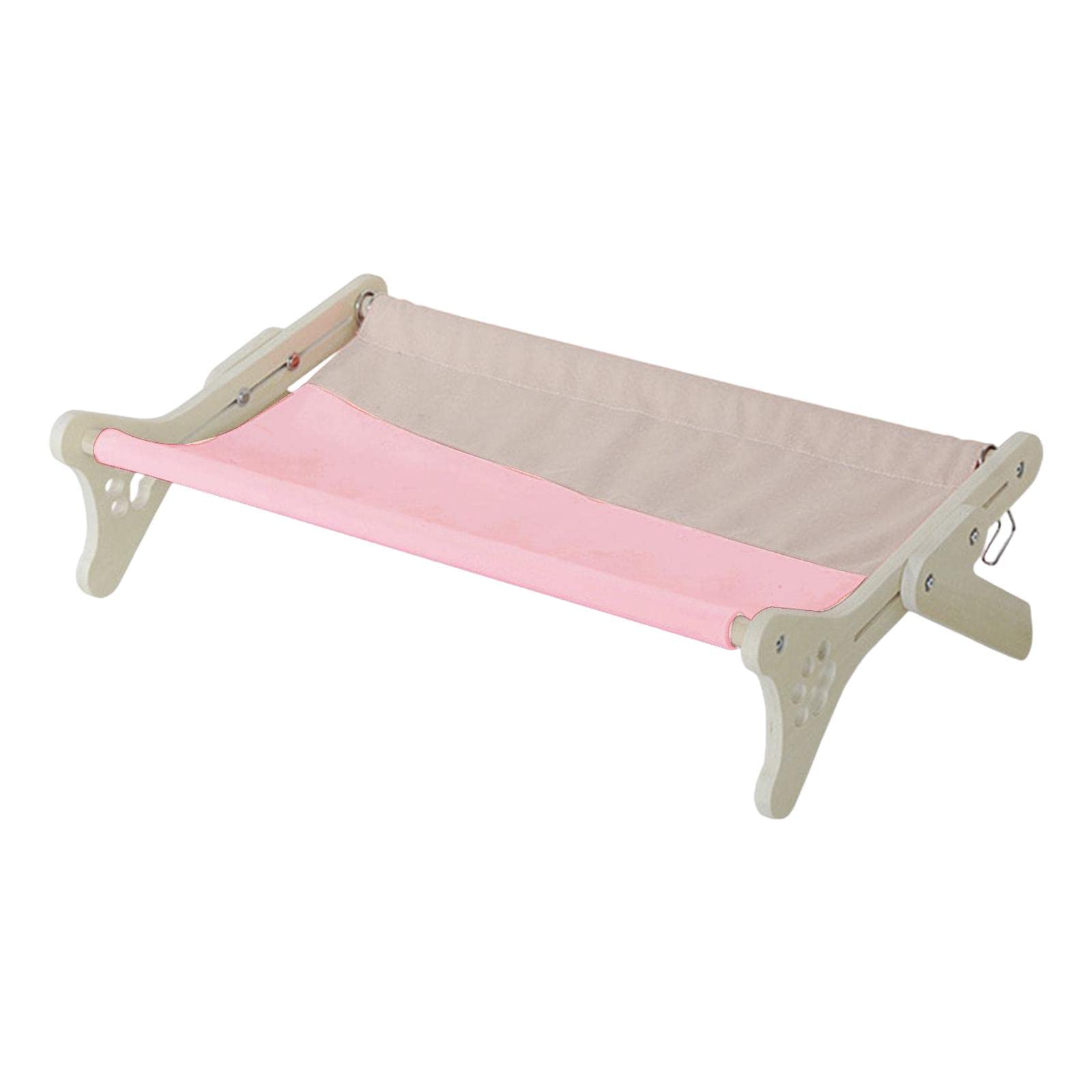 Marco de madera para ventana de gato percha estante rosa cama