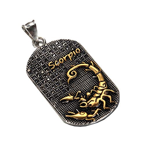 Pendentif homme constellation HIJONES médaillon acier inoxydable haute résistance