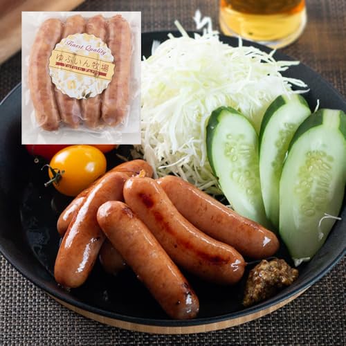 【ゆふいん牧場】 あらびきウィンナー 80g【保存料・合成着色料不使用】 大分県産豚肉使用 ギフトでしか手に入らなかった商品を個別にお買い求めいただけるようになりました/天然腸使用 ギフト対応 贈り物 お歳暮 内祝 誕生日 お祝い お取り寄せ グルメ