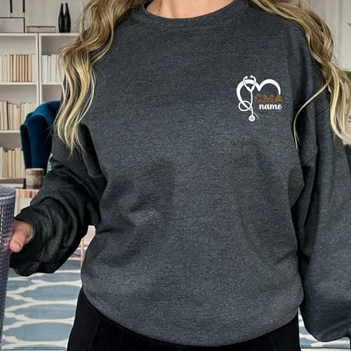 Custom Nurse Sweatshirt, Personalized CMA Shirt, Nurse Appreciation Gift4