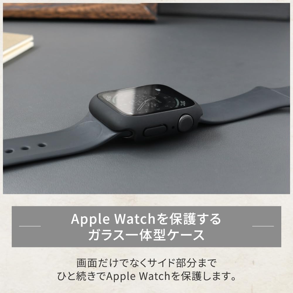 Amazon.co.jp: Apple Watch 45mm 対応 保護カバー ガラスフィルム 一