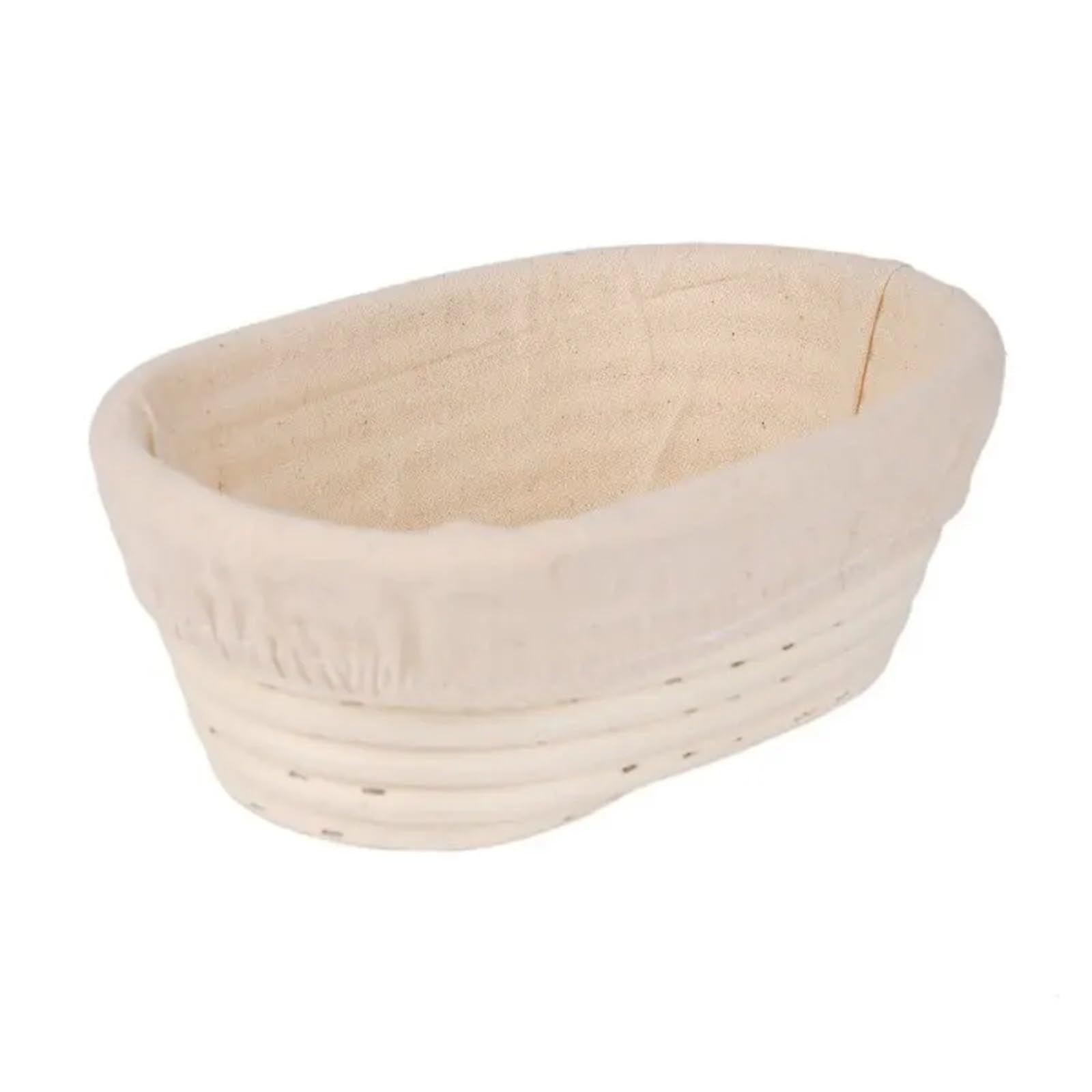Cesta de mimbre a prueba pan, ovalada Natural, fermentación masa, cesta fermentada, 1 ud Para Hornear Pan(Oval)