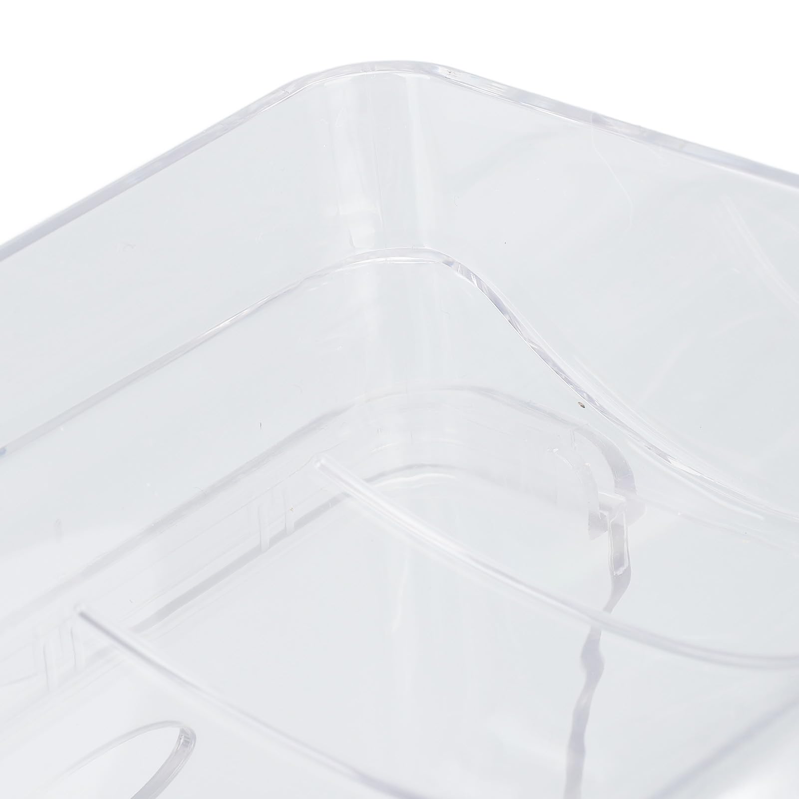 Stapelbares Wasserflaschenregal, transparent, doppellagig, Kunststoffhalter für Küche und Schrank, speichert 8 Flaschen (4 pro Regal), ideal für Kühlschrank und platzsparend