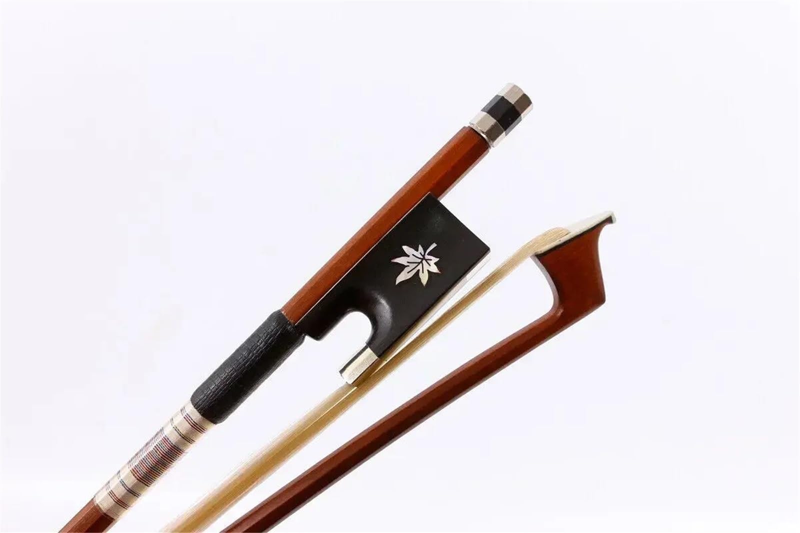 Arco per violino Archetto per violino 4/4 di dimensioni standard con intarsi in crine di ebano Well Balance Professional