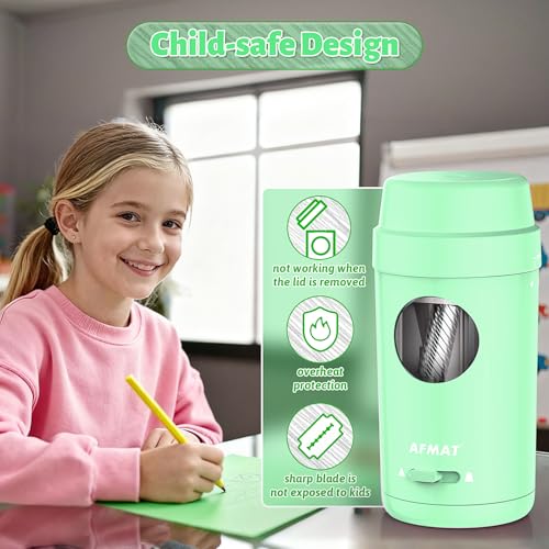 Taille-crayon électrique portable AFMAT idéal pour les crayons de couleur - 7