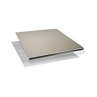 INOXLM Tagliere Spianatoia per impastare Piano da Lavoro in Acciaio Inox Varie Misure per Cucina