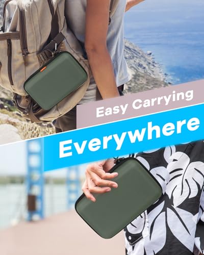 Image of Large Classic Army-Green Case,Hard Shell Electronic Organizer Case