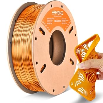 ERYONE TPU Filament 1.75mm +/-0.03mm Flexible TPU Roll, 95A Soft 3D Printer Filament 1kg Spool(2.2 lbs), Orange