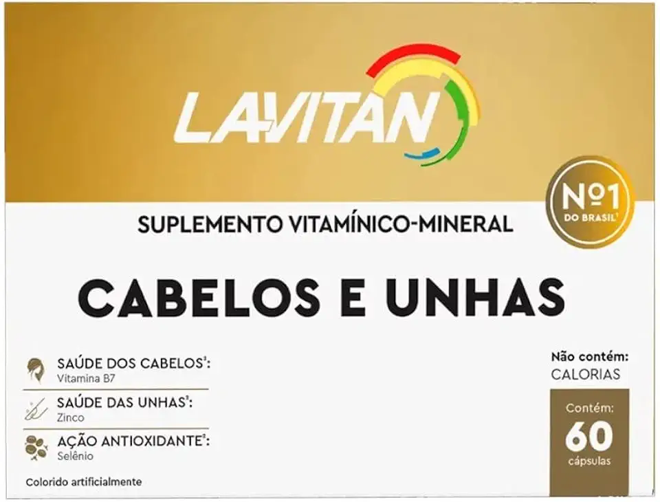 Lavitan Mais Hair Cabelos E Unhas 60 Cápsulas