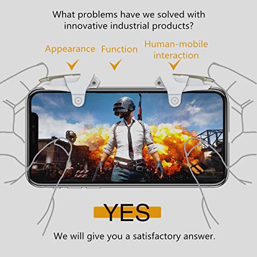 Imike Mobile Controller, Mobile Game Trigger Battle Royale Sensitive Shoot And Aim, Cellphone Gaming Joystick Compatible With Android Ios Phones Gifts For Kids Men Women Game Lovers #TOP2