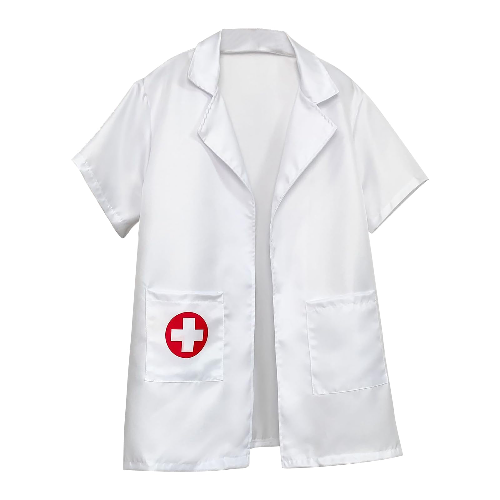 TINAYAUE Cosplay Infirmier Homme Sexy Blouse de Médecin Uniforme avec Veste, Short, Stéthoscope Costume de carnaval Jeu de Rôle pour Halloween