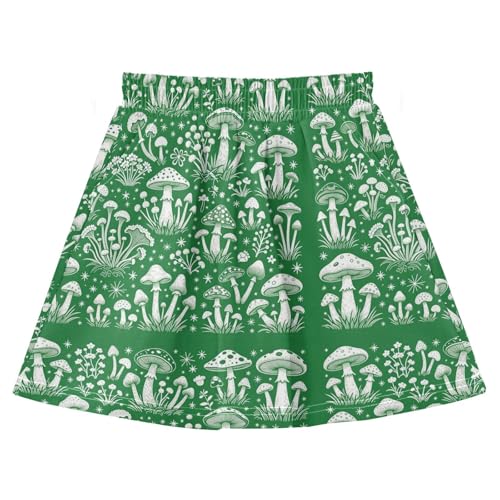 Jupes athlétiques en coton pour filles avec short champignon et poches