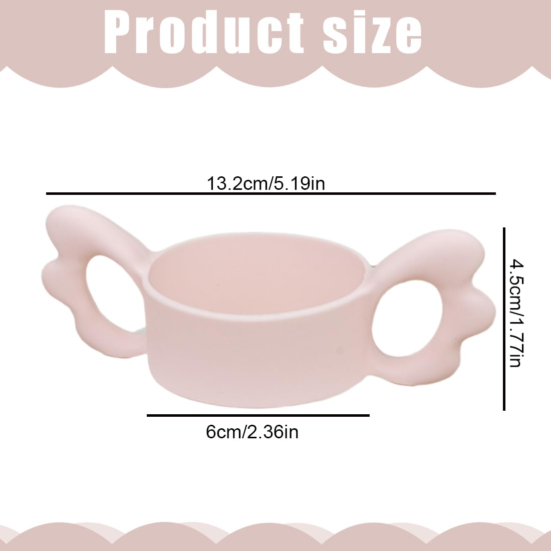 Set di Manici per Bottiglie in Silicone a Due Pezzi, Manico per Bottiglia, Manico per Biberon, Manico per Bottiglia a Bocca Larga (Diametro esterno superiore a 5,5 cm)