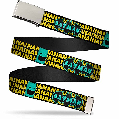 Cinturón de Batman Buckle-Down con acabados premium y hebilla de colección