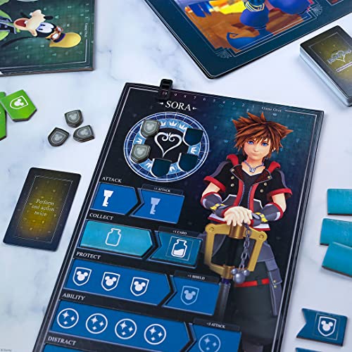 Usaopoly Kingdom Hearts Perilous Pursuit Board Game | Play As Sora, Donald, Goofy, Kairi, And Riku | Dice Game Based On Kingdom Hearts Video Game Series | Officially Licensed Disney Game #TOP4