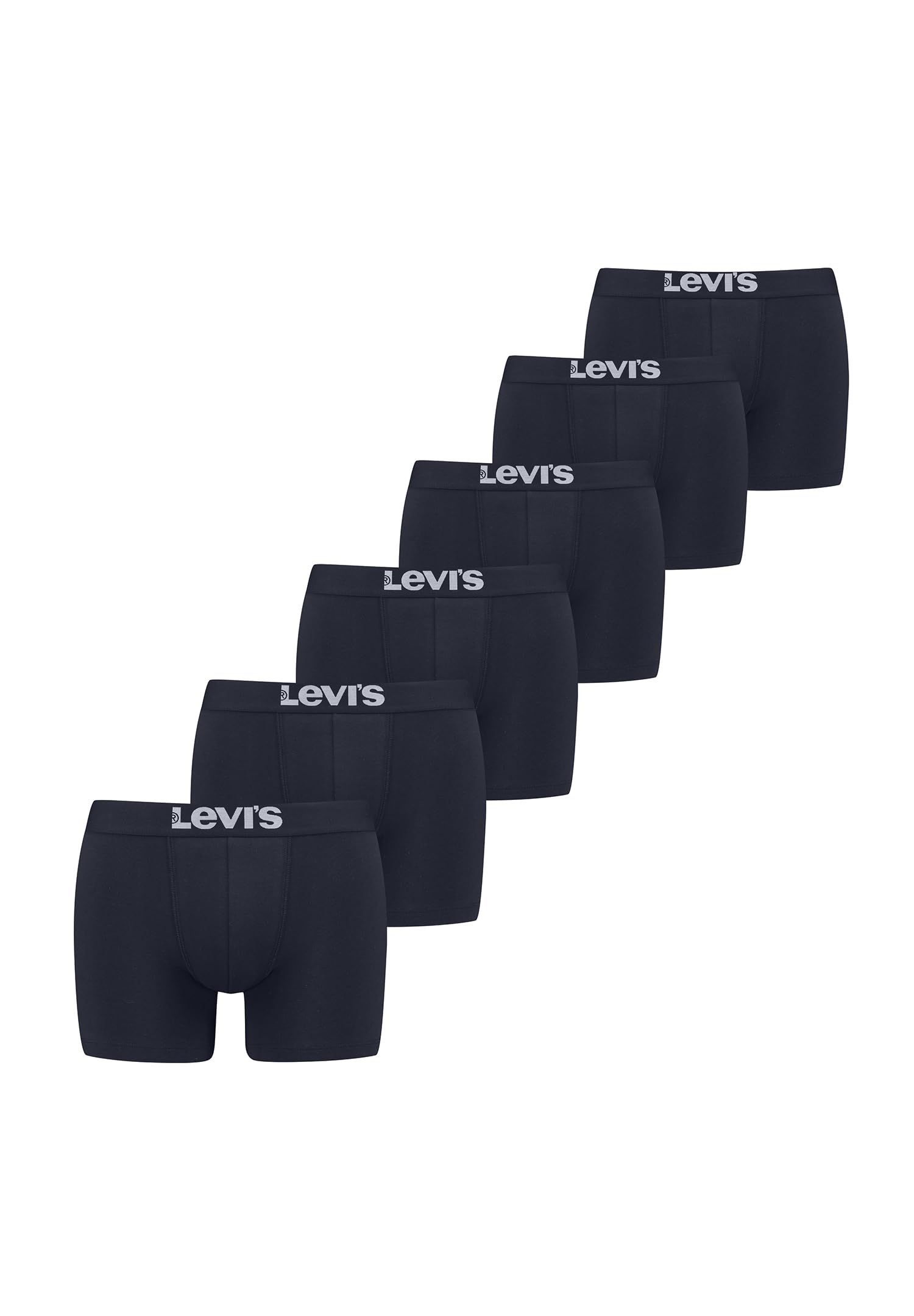 Levi's Men's Solid Basic Boxer Brief Boxer Briefs, Navy,
