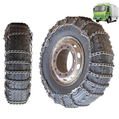 Set of 2 Universal Emergency Tire Traction Chain Snow Chains for Semi Trucks Metal Tire Chains for SUV Trucks Pickup Trucks Semi Trucks Van Trucks ATV Light Truck 9mm 315/70R22.5 9mm 275/80R22.5