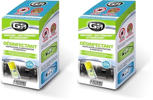 Assainit la ventilation et l'habitacle avec le désinfectant voiture GS27