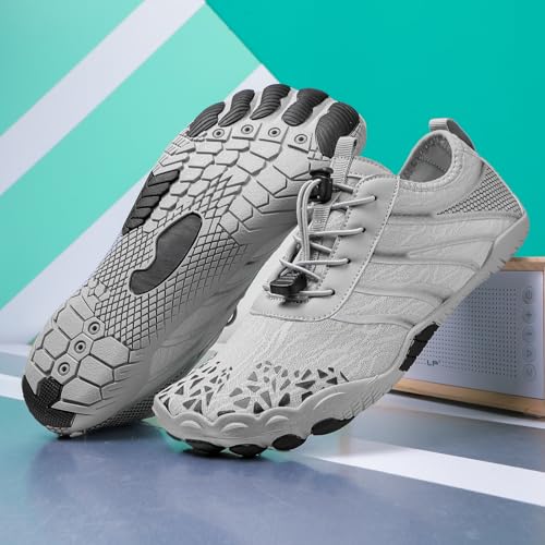Image of Hike Barefoot Shoes Womens Men,Unisex Barefoot Water Shoes Breathable, Anti-Slip Hiking Footwear for Athletic Wide Toe Shoe Footwear for Hiking, Walking, Running, Yoga, and Water Sports