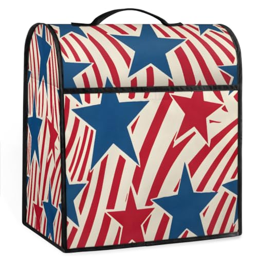Coffee Maker Cover Star American Kitchen Appliance Covers Small Appliance Covers Blender Cover Juicer Cover Dust Covers for Kitchen Appliances with Top Handle and Pockets,Washable,B238