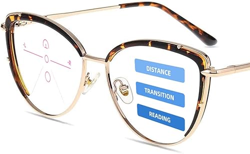 Firmoo Progressive - Lentes de lectura multifocales con bloqueo de luz azul, 1.5 para mujeres y hombres, lectores de computadora, lentes con filtro
