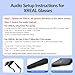 USB C to AR Glasses with Charging Adapter Enables Multi-Screen Enhanced 3D VR Video Features Compatible for iPhone 15/16 Viture/Rokid/Xreal AR Glasses (HDMI to USBC)