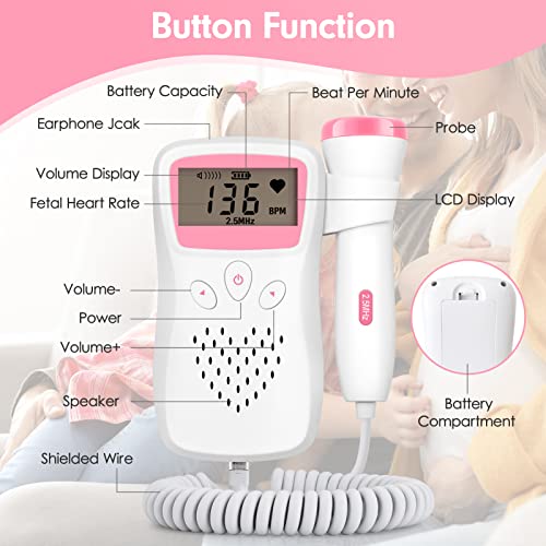 dechatick Bags for Baby Heartbeat Monitor Pregnancy Doppler Fetal Accessories