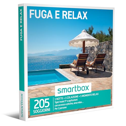 Smartbox - Fuga e Relax Cofanetto Regalo Coppia, 1 Notte con...