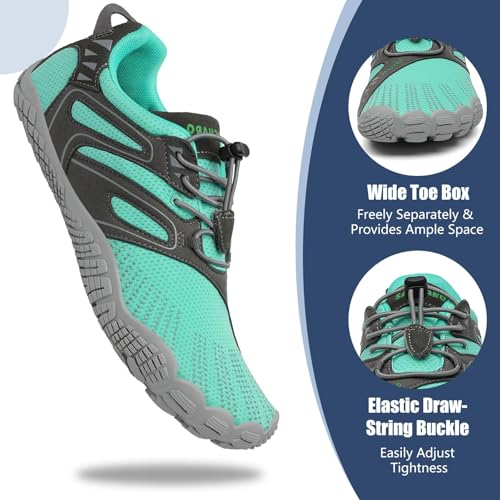 Image of SAGUARO Womens Mens Barefoot Shoes Minimalist Trail Runner Wide Toe Box Zero Drop Outdoor Cross Training Shoe