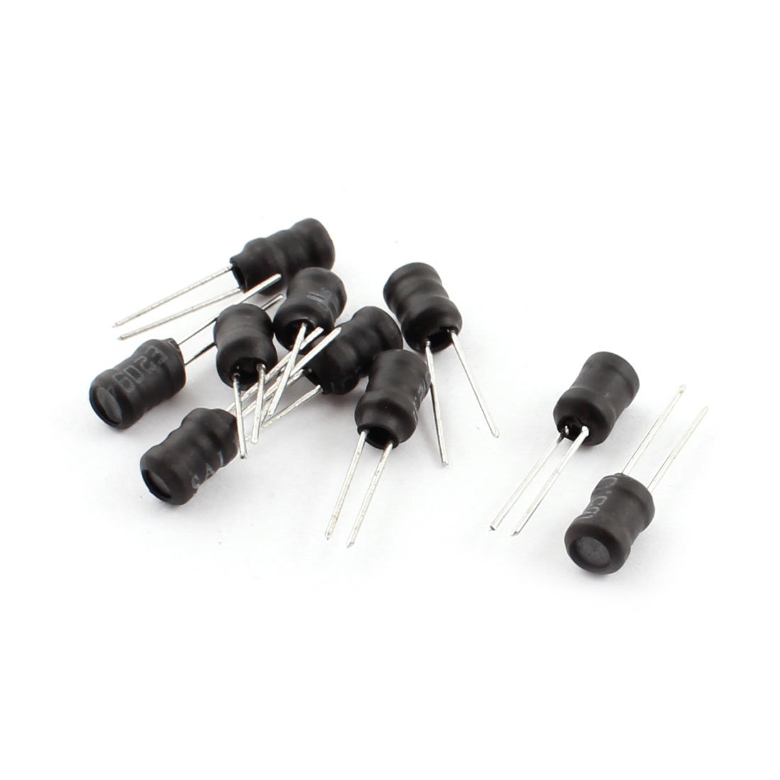 Uxcell 10Pcs Through Hole 2.2MH 250MA 5x7 mm 10 Radial Lead Inductor