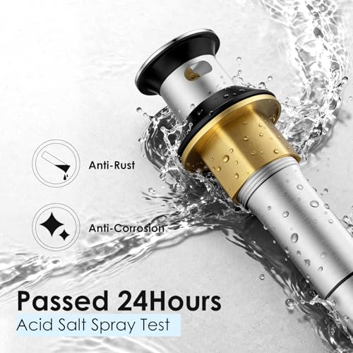Siphon d'évier de salle de bain nickel brossé pour une routine fluide - 6