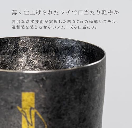 HORIE 純チタン二重タンブラー GUNMETA