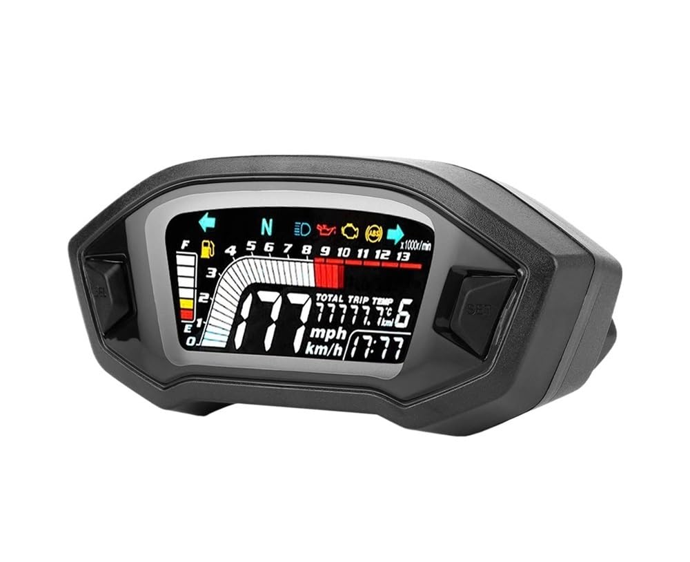Compteur de Vitesse Digital Moto Compteur De Vitesse Numérique Universel pour Moto, pour Tableau De Bord À Double Compteur De Vitesse Et Odomètre pour GROM CRF250