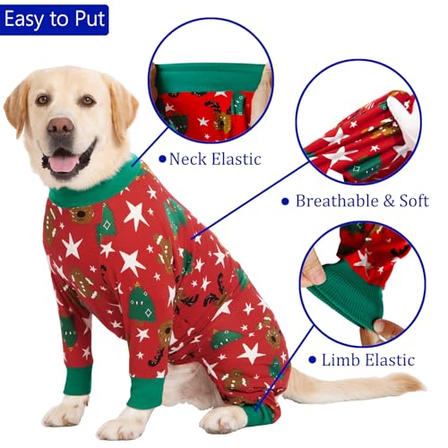 Image of kzrfojy Dog Recovery Suit for Dogs After Surgery Female Male Medium Large Dog Neuter Spay Onesie for Shedding Prevent Licking Surgical Wound Dog Cone Alternative